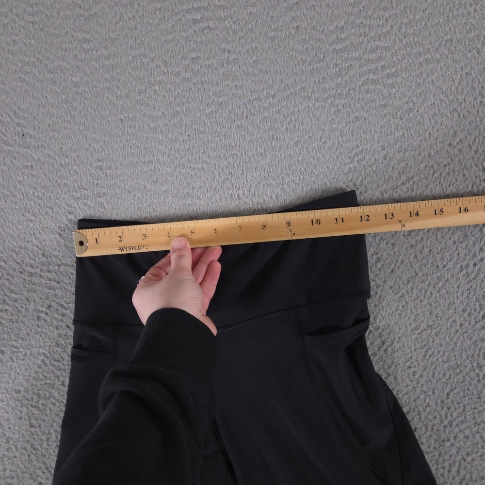 Old Navy Pants Women Medium Black Slim Boot-Cut Powersoft High-Rise Pockets Yoga - Picture 5 of 10